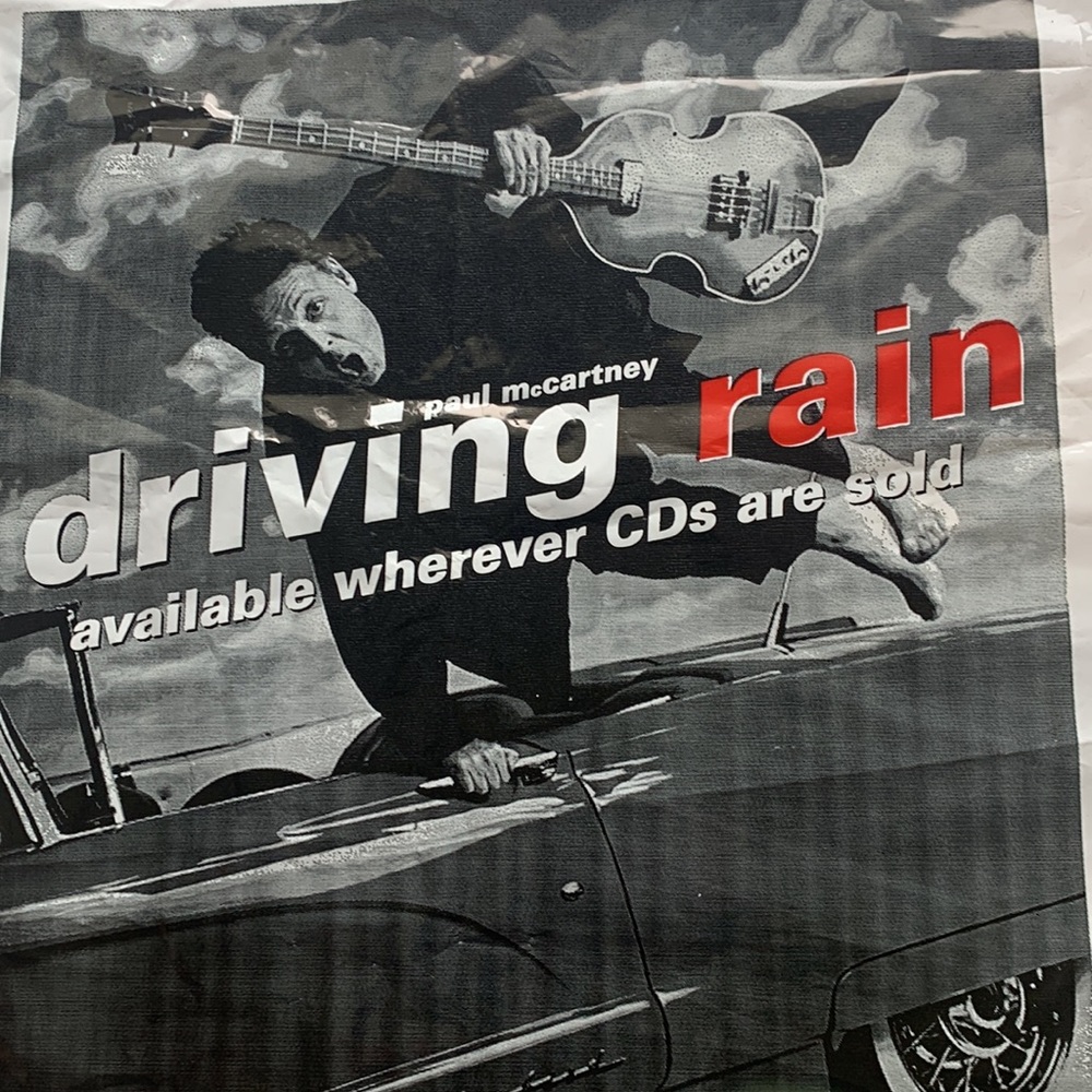 PAUL MCCARTNEY promo Driving Rain shopping bag